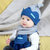 牛奶朋友宝宝秋冬皇冠造型毛线帽加绒款儿童帽子套头帽新生儿胎帽围巾(黄色套装加绒款 均码（47-50CM）)第4张高清大图