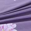 洁帛 全棉斜纹活性印花 纯棉被套 1.5m床和1.8m床通用 适用于200*230cm被芯(紫色花海 颜色)
