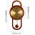 汉时（Hense)欧式复古实木装饰挂钟创意客厅古典石英静音摆钟HP11(松木-石英机芯)第2张高清大图