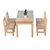 兴华家具 儿童学习桌椅套装儿童写字书桌幼儿园桌椅 HU-YZY1101(橡木色 木质)第4张高清大图