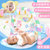 脚踏钢琴婴儿健身架器新生儿宝宝音乐游戏毯玩具0-1岁3-6-12个月(粉色 礼盒车辆版+凉席枕头-暖色健身架)第2张高清大图