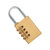 苏识 BC384 黄铜密码锁挂锁 （计价单位：个） 黄色第3张高清大图
