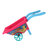 乐佳凡儿童沙滩戏水玩具早教工具挖沙漏铲子玩沙土玩雪亲子互动套装沙滩车玩具礼物 双轮沙滩推车（货号：2088-2）(蓝色 版本)第8张高清大图