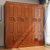 皮耐迪 新中式 实木衣柜 整体木质衣柜 储物开门大衣橱(象牙白 六门衣柜)第3张高清大图