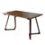 餐桌实木餐桌椅组合现代简约长方形饭桌北欧日式小户型餐厅家具橡胶木桌子(单桌1.5米胡桃色)第5张高清大图