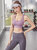 运动内衣女跑步防震瑜伽背心防下垂健身文胸高强度训练美背bra(L 香芋紫)第4张高清大图