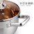 远发（yuanfa） 加厚复合钢汤锅 一体成型不锈钢汤锅 三层复合底煲汤锅电磁炉燃气通用(18CM)第2张高清大图