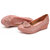 AICCO 春季时尚单鞋皮跟女鞋子休闲皮鞋水钻蝴蝶结女鞋子8603(粉红 35)第3张高清大图