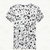 蘭菁 2015夏款韩版修身大码短袖T恤 男士个性印花打底衫 时尚百搭体恤衫潮QT1211-T07(白色 4XL)第2张高清大图