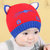 秋冬宝宝针织帽婴毛线帽儿男童女童小孩儿童帽子韩版0-3-6-12个月(皮粉色)第2张高清大图