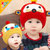 韩国婴儿帽子秋冬季0-3-6-12个月男女宝宝帽子儿童小孩套头毛线帽(姜黄色)第2张高清大图