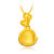 周大福珠宝首饰生肖鸡积极向上足金黄金吊坠（计价工费48）F200642第4张高清大图