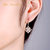 HerJewellery925银耳环施华洛世奇水晶耳环 唯美花型欧美女款耳环简约耳钉 新年情人节礼物(玫瑰金色)第5张高清大图