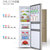 海尔(Haier)冰箱216/220升三门小型风冷无霜家用节能静音电冰箱(216升-机械控温-不锈钢面板)第2张高清大图