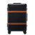 GENVAS/君华仕皮条款万向轮铝框拉杆箱旅行箱登机箱托运箱行李箱(黑色 20寸)第2张高清大图
