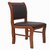 巢湖新雅 XY-A029 小软包会议椅 木质办公椅(红棕色 杂木)第3张高清大图