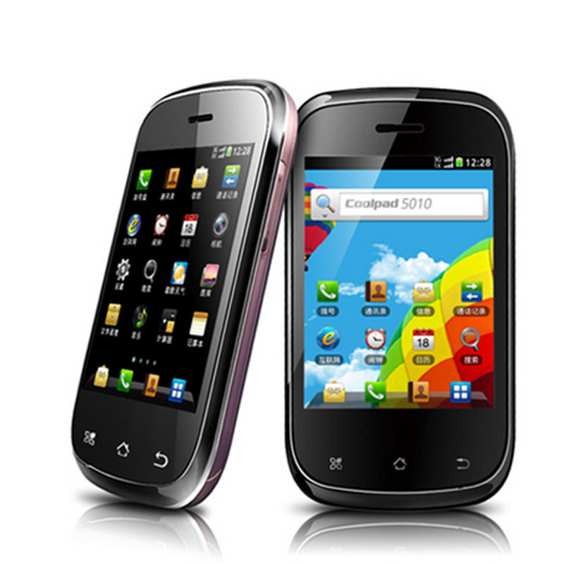 酷派(coolpad) 5010 电信3g单卡 安卓智能手机 3.2英寸屏(白色)