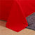80支长绒全棉纯棉斜纹刺绣被套床单床上欧式四件套婚庆用品(欧典-大红)第3张高清大图
