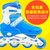 溜冰鞋男女儿童款直排轮滑鞋旱冰鞋可调长短滑冰鞋单闪套装(蓝色 M号（适合33-37码）)第3张高清大图