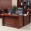宏图景时现代中式班台办公桌主管桌HTJS-Z088(红棕色 1800*1700*760)