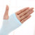 夏季韩版冰丝冰袖女士防晒袖套男士户外骑行针织手臂套袖（3双装）(粉色 直筒款（拉链包装）)第6张高清大图
