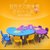 云艳幼儿园月亮桌椅 彩虹套装：1桌7椅(升降桌) YY-928第5张高清大图