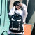 时尚潮流韩版双肩包女高中初中学生书包男包USB充电夜光旅行背包(小怪兽)第4张高清大图