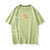 短袖t恤男2021夏季新款潮牌潮流网红半袖体恤上衣服JH9901(绿色 XL)第5张高清大图