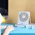 小熊（Bear）电风扇 迷你USB小风扇桌面台式风扇办公室学生宿舍静音便携可折叠壁挂 DFS-A05N1(蓝色)第5张高清大图