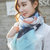 新款女士韩版棉麻迷彩简约时尚丝巾(黄色)第2张高清大图