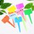 彩色T型塑料园艺标签牌白色多肉植物花盆花卉花名标记防水插地牌(粉色100个送笔)第4张高清大图