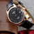 天梭/Tissot手表力洛克系列 钢带皮带机械男士表T41.1.483.33(金壳黑面黑皮带)第5张高清大图