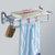 贝乐BALLEE 浴室毛巾架套装 活动折叠浴巾架 G1720-4(四件套)第2张高清大图