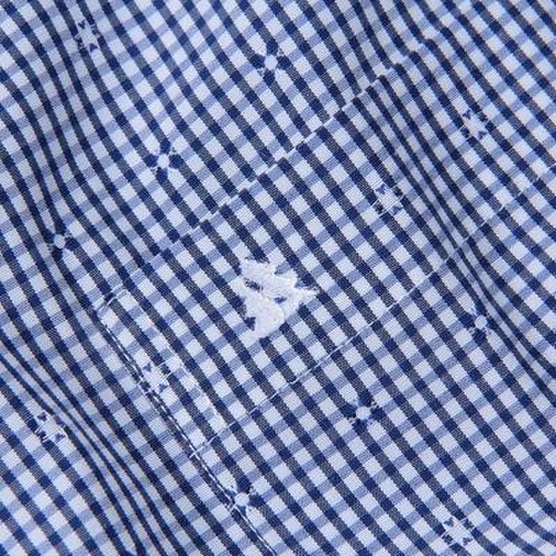 杉杉firs春装商务休闲抗皱性能tc面料长袖衬衫蓝色37