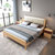诱居 床 时光极简北欧实木床 原木色橡胶木现代简约软件靠床铺1.8米日式双人1.5m单人床(1.5米 单床)第3张高清大图