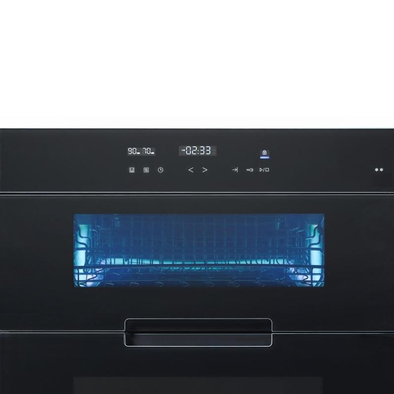 西門子siemens100升嵌入式消毒櫃黑色hs363600w