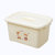全球龙 蜜蜜花食品级透明收纳箱整理箱塑料盒子有盖大小号手提储物箱1ae(定制定金 41*28.5*22.5cm)第4张高清大图