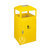 南方新款锥形户外垃圾桶公园果皮桶金属垃圾筒带烟灰缸GPX-61(黄色中号)第2张高清大图