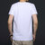 夏季男士圆领短袖T恤纯色纯棉半袖夏装薄款休闲男装(白色 XXXL)第2张高清大图