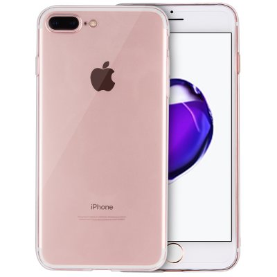优加 iPhone7plus/苹果7plus钢化膜手机保护套透明TPU软壳(5.5英寸)