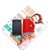 Svale诗薇儿 新款菱格韩版甜美便捷时尚女包女士卡包 14-GM92732(红色)第3张高清大图