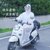 雨衣长款全身防雨单人男女学生透明电动车电瓶车自行车成人雨披(GF02黄色（拉链+双帽檐） XXL码（身高170-185厘米）)第4张高清大图