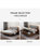 新中式北欧床实木现代简约主卧1.8m1.5m米白蜡木全实木真皮双人(其他结构 框架床+床头柜*1+乳胶床垫)第2张高清大图