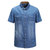 8623夏装新款战地吉普AFSJEEP纯棉尖领短袖牛仔衬衫 男士半袖衬衣(浅蓝色 XL)第3张高清大图