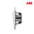 ABB开关插座面板由艺系列白色86型三位单控/三联开关AU10353-WW第3张高清大图