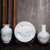 景德镇陶瓷器三件套小花瓶现代中式客厅电视柜插花工艺品装饰摆件(雪景)第5张高清大图