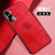 苹果X新款手机壳iPhoneXR金属护眼皮纹壳XSMAX防摔磁吸指环xs保护套(儒雅红 苹果X 5.8英寸)第2张高清大图
