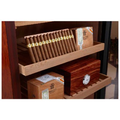 美晶（Raching）C230A 雪茄柜230升600支实木压缩机恒温恒湿雪茄柜(花梨棕)