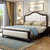 吉木多 小美式实木床 1.8米主卧欧式双人床现代简约白色软靠1.5m卧室婚床(1.8*2米象牙白 单床)第2张高清大图