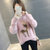 女式时尚针织毛衣9531(粉红色 均码)第5张高清大图